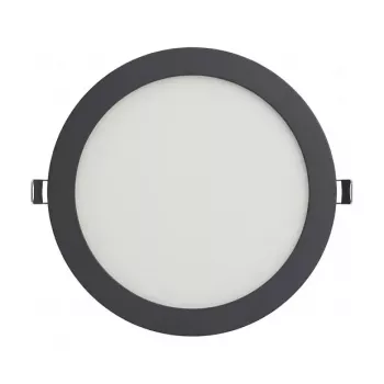 SYNERGY21 painel LED Ultra Slim V6 24W branco duplo (CCT) preto 24V