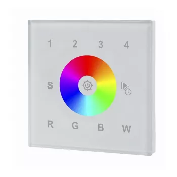 SYNERGY21 LED Série EOS 03 DMX512 RGB-W Interruptor de parede Branco +WiFi