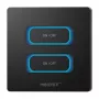 MIBOXER ESZ2B Interruptor de parede inteligente 2 canais com sensor de movimento, Zigbee 3.0 + 2,4 GHz, Dimmer, Branco