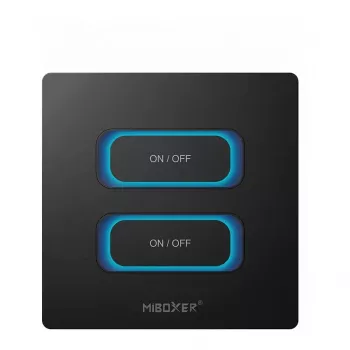 MIBOXER ESR2B Interruptor inteligente 2 canais 2,4GHz Sensor de movimento + Dimmer Comando à distância para MiLight/MiBoxer