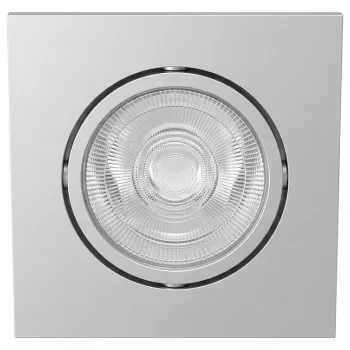 SYNERGY21 LED Foco de Teto Embutido Helios Prateado, Quadrado + Orientável, Branco Neutro
