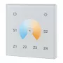 SYNERGY21 LED Controller EOS 05 Dimmer de parede Dual White (CCT) Touch 4 zonas