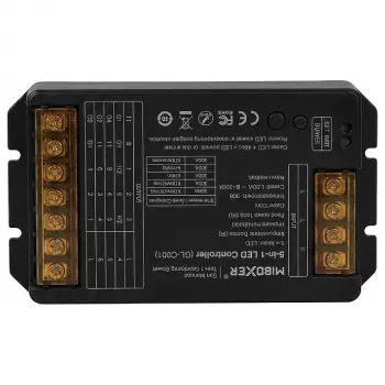 Controlador LED Miboxer HR5 5 em 1 RGB-CCT DC12-48V 30A 2,4GHz