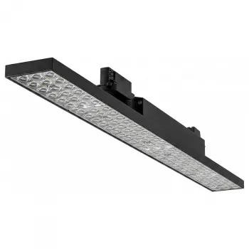 SYNERGY21 Foco LED para calha 48W 60° Branco quente CRI>90 Preto para sistema de calha de 3 fases