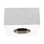 SYNERGY21 Sensor LED de radar de micro-ondas detetor de presença 2,4 GHz, quadrado, moldura de sobrepor, compatível com MiLight/MiBoxer