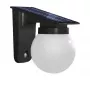 SYNERGY21 Synergy 21 Aplique LED com bateria e lâmpada solar - esfera vidro leitoso -