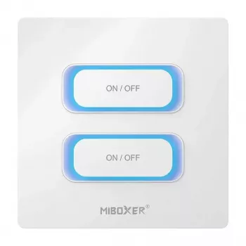 Synergy 21 Comando LED interruptor inteligente 2 vias 2,4GHz detetor de movimento + dimmer para Milight/Miboxer (branco) (ESR2)