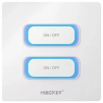 Synergy 21 Comando LED interruptor inteligente 2 vias Zigbee 3.0 + 2,4 GHz detetor de movimento + regulação para Milight/Miboxer (branco) (ESZ2)