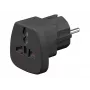 Goobay 94028 adaptador de viagem universal, preto