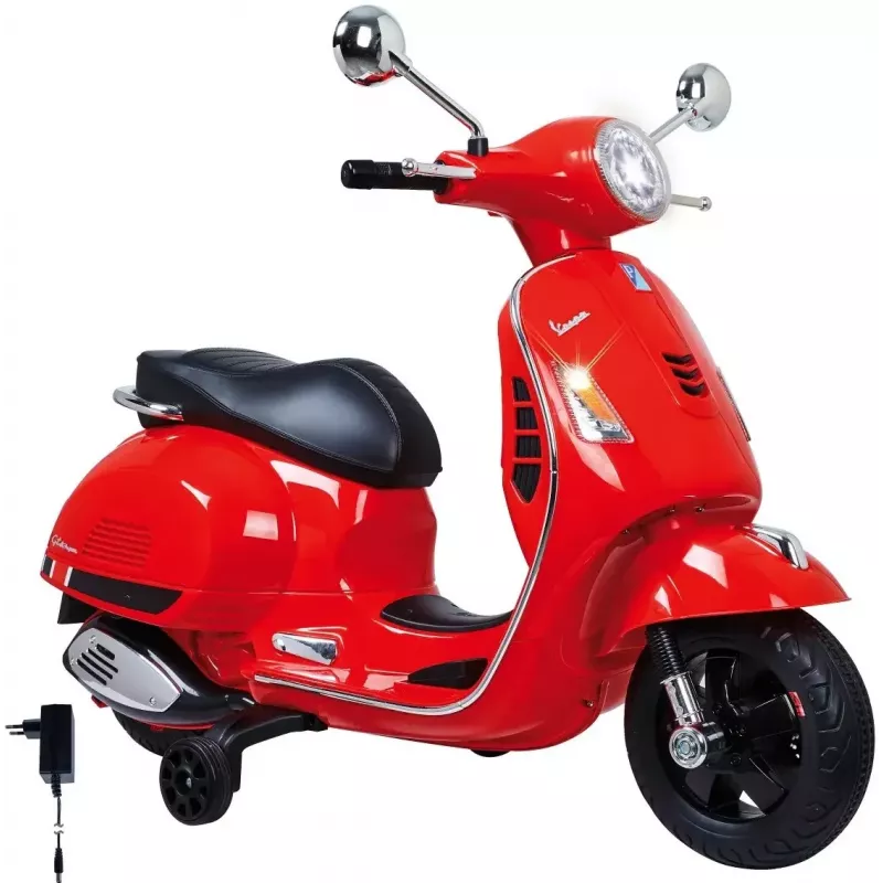 Jamara Veículo montável Vespa GTS 125 vermelho Li-Power 12.6