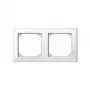 MERTEN moldura dupla branco 15,2 x 8,1 cm