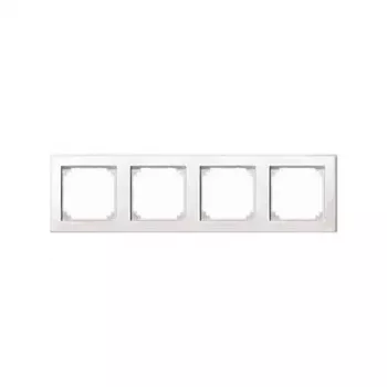 MERTEN Moldura para 4 tomadas branco polar 29,4 x 8,1 cm System M