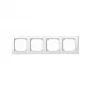 MERTEN moldura de cobertura quádrupla branco polar 29,4 x 8,1 cm System M