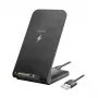 LogiLink suporte para smartphone e carregador sem fios preto