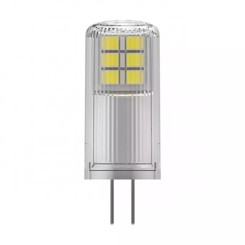 OSRAM LED PIN 12V DIM P 2W 827 Transparente G4 Regulável Lâmpada LED de baixa tensão 12V