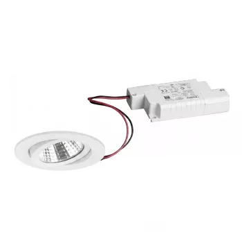 Brumberg Nivalis Foco LED encastrável 8W 3000K 650lm branco recorte 68mm