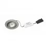 Brumberg Nivalis Luminária LED encastrável 8W 3000K 650lm recorte 68mm níquel