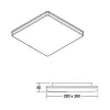 Brumberg 12514073 Foco encastrável LED AB BYAM quadrado branco 18W 230V IP65 não regulável 5700K