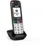 Gigaset EASY 500HX Telefone fixo analógico/DECT com identificação de chamadas preto, prateado