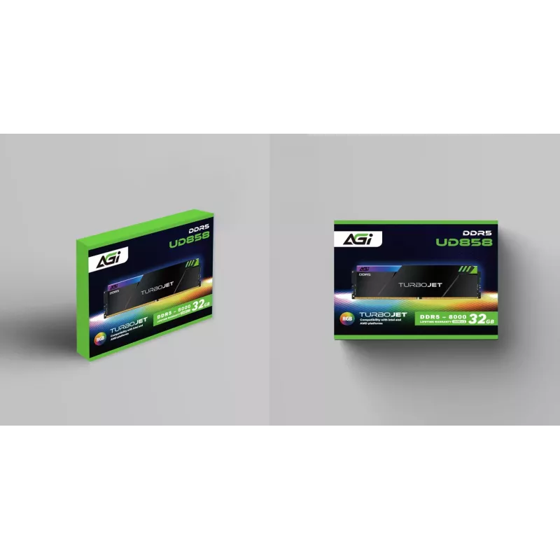 AGI TECHNOLOGY 32GB DDR5-6000MHz PC5-48000 CL32 kit Dual Channel (2x16GB) memória RAM para desktop