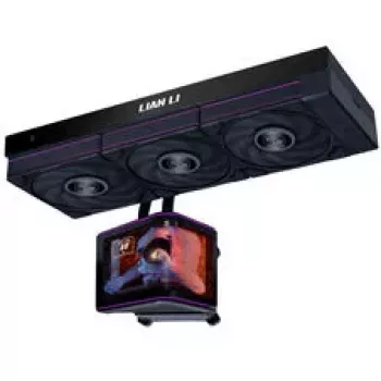 Lian Li HydroShift II OLED Curved 360 UNI FAN P28 Refrigeração Líquida AIO, 360 mm, Ecrã OLED, Ventoinhas P28 - Preto