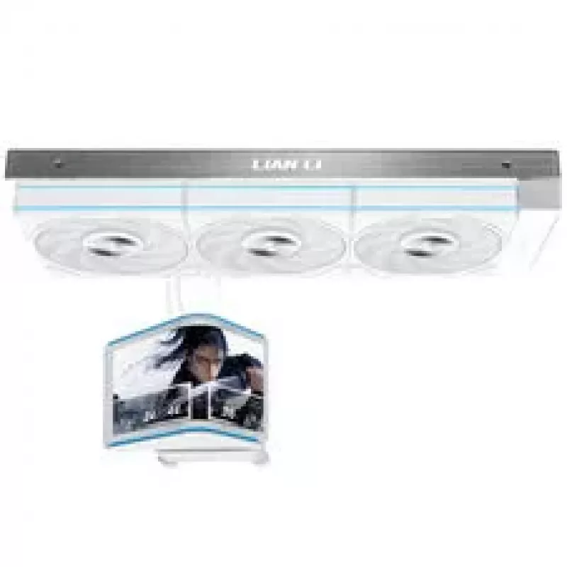Lian Li HydroShift II OLED Curved 360 UNI FAN P28 Refrigeração Líquida AIO, 360 mm, Ecrã OLED, Ventoinhas P28 - Branco