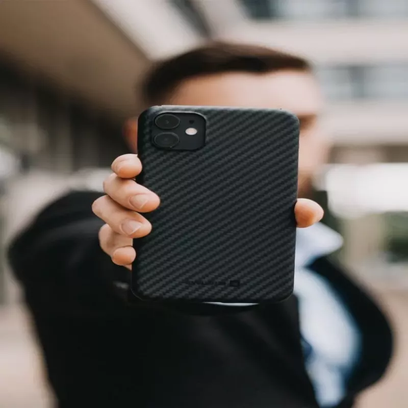 Evelatus Apple iPhone 11 Pro Max capa Premium Carbon ECCI11 preto