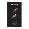 Evelatus cabo USB-C para USB-C 1,2m 60W PD nylon trançado branco