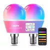 LEPRO BP1-2 lâmpada LED E14 com Bluetooth e Wi-Fi, 470 lm, pack de 2
