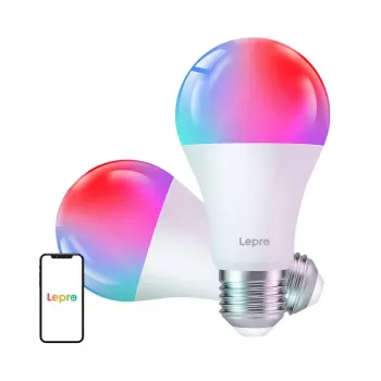 LEPRO B2-2 lâmpada LED E27 Wi-Fi, 1100 lm, pack de 2