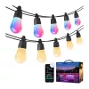 Lepro 15M ZB1 AI Outdoor String Lights - fita LED inteligente Wi-Fi RGBIC, 15 metros, IP65, compatível com Alexa/Google Assistant