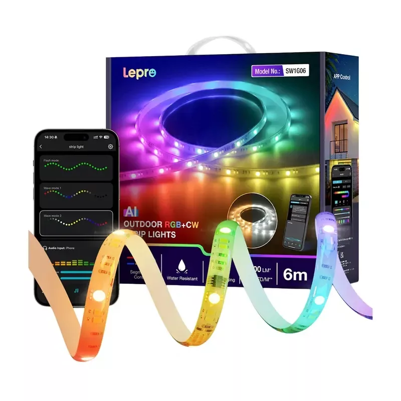LEPRO SW1-6 fita LED inteligente RGB, 6 m