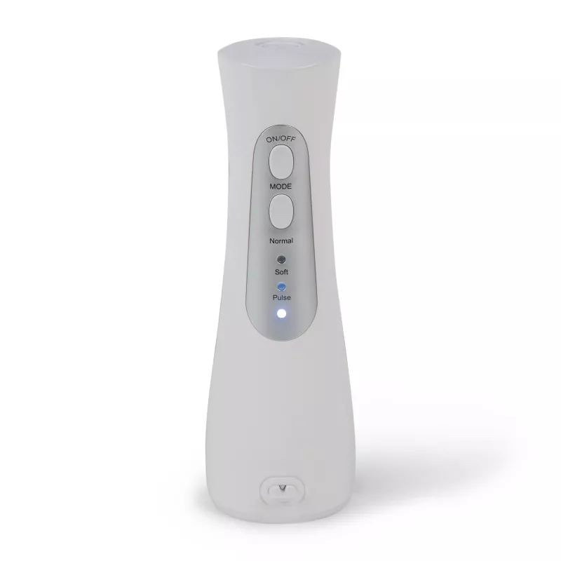 RIO DCIR2-EU/1,4 irrigador oral Riogeneric - 600ml, 10 níveis de pressão, 7 jatos, branco/azul
