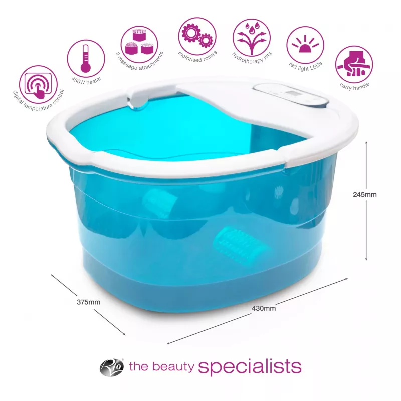RIO FTBH7-EU/1,2 banho de pés e massajador multifuncional Spa
