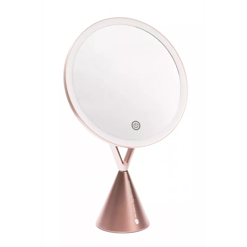 RIO MMCO-EU/1,4 espelho de maquilhagem HD iluminado rose gold