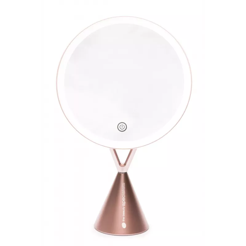 RIO MMCO-EU/1,4 espelho de maquilhagem HD iluminado rose gold