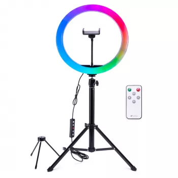 RIO RL12-EU/1,4 Anel de luz de beleza RGB de estúdio 30cm