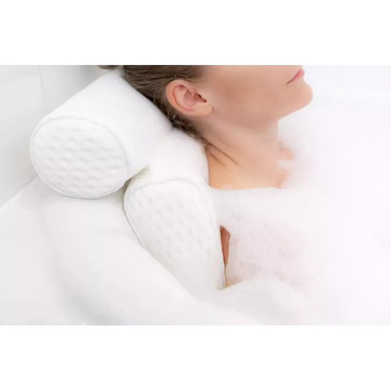 RIO PLBT-L/1,1 Almofada de banho Luxury Spa - branco