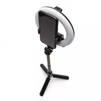 RIO RLRC-EU/1,3 Anel de luz de beleza e vlogging Glamour Glow 15 cm