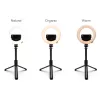 RIO RLRC-EU/1,3 Anel de luz de beleza e vlogging Glamour Glow 15 cm
