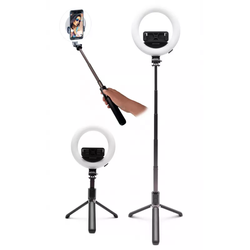 RIO RLRC-EU/1,3 Anel de luz de beleza e vlogging Glamour Glow 15 cm