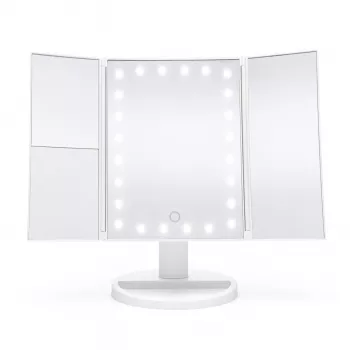 Rio MMFD-WH-EU/1,3 Espelho de maquilhagem com 24 LED e regulação de intensidade por toque, branco