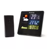 Bodi-Tek BT-HGWS-EU/1,2 Estação meteorológica digital com sensor exterior sem fios, ecrã LCD, previsão do tempo, fase da lua, alarme, retroiluminação