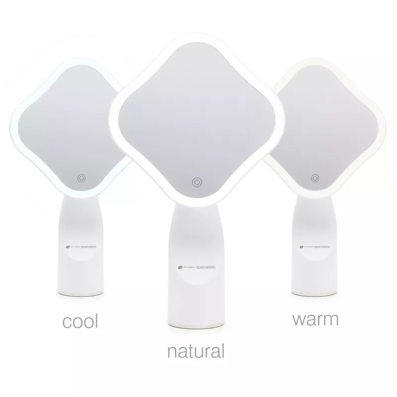 RIO MMIF-EU/1.1 Espelho de maquilhagem com ampliação 5x e iluminação LED, cromado polido