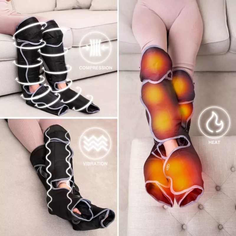 Bodi-Tek Comfort360 Botas de massagem de compressão de ar para meia perna