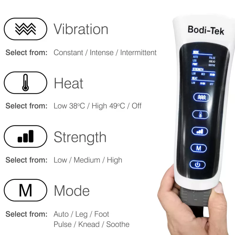 Bodi-Tek Comfort360 Botas de massagem de compressão de ar para meia perna
