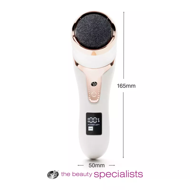 RIO PEDI5-EU/1.1 Go Smooth Lima elétrica de pés com função de vácuo, branco