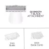 Rio SHTR-EU/1.3 Go Smooth Máquina de barbear e aparador de biquíni 4 em 1 para mulher, branco