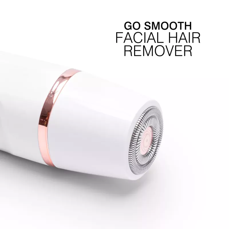 Rio SHTR-EU/1.3 Go Smooth Máquina de barbear e aparador de biquíni 4 em 1 para mulher, branco