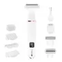 Rio SHTR-EU/1.3 Go Smooth Máquina de barbear e aparador de biquíni 4 em 1 para mulher, branco